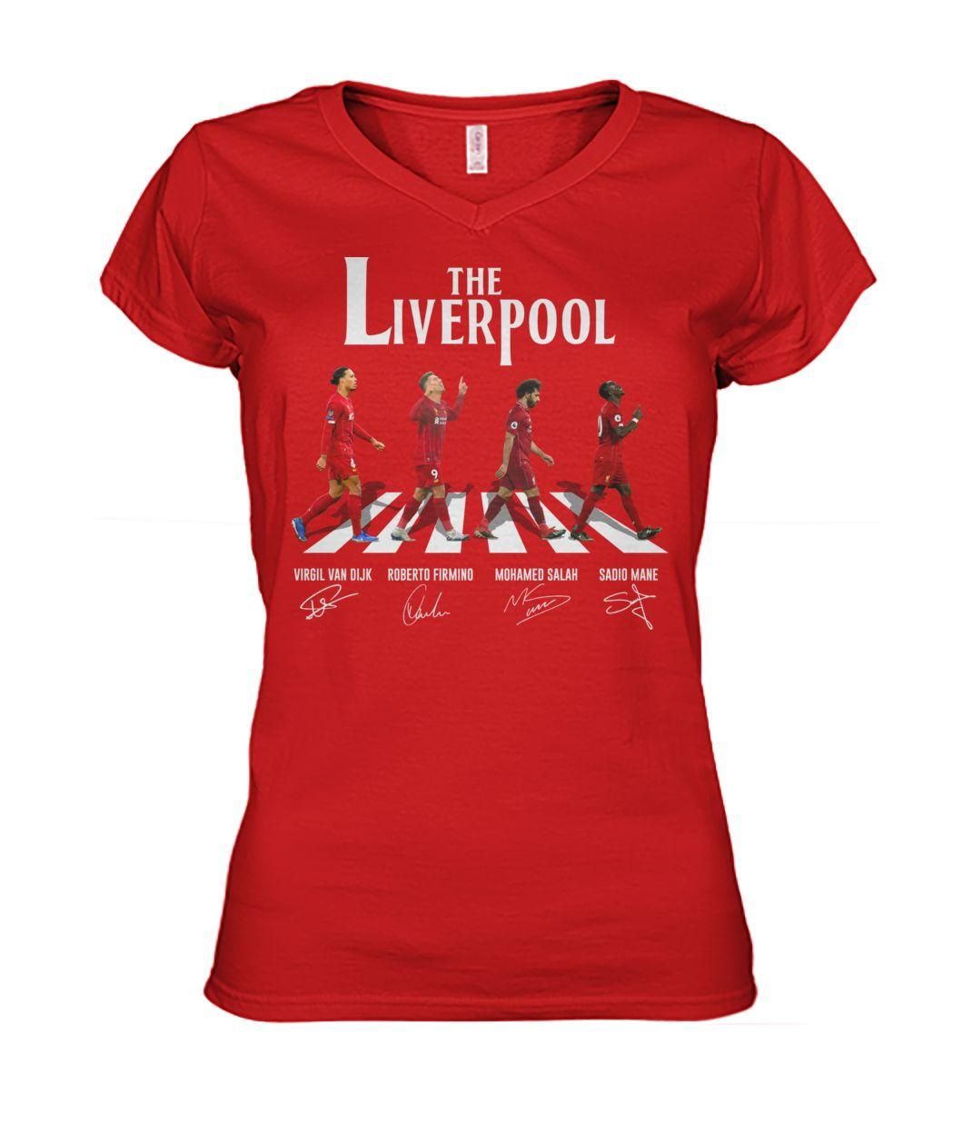 The Liverpool Abbey Road Van Dijk, Firmino, Salah, Mane Signature Shirt Apparel The Liverpool Abbey Road Van Dijk, Firmino, Salah, Mane Signature Shirt Apparel