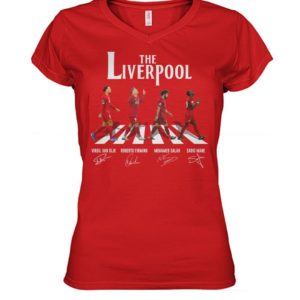 The Liverpool Abbey Road Van Dijk, Firmino, Salah, Mane Signature Shirt Uncategorized