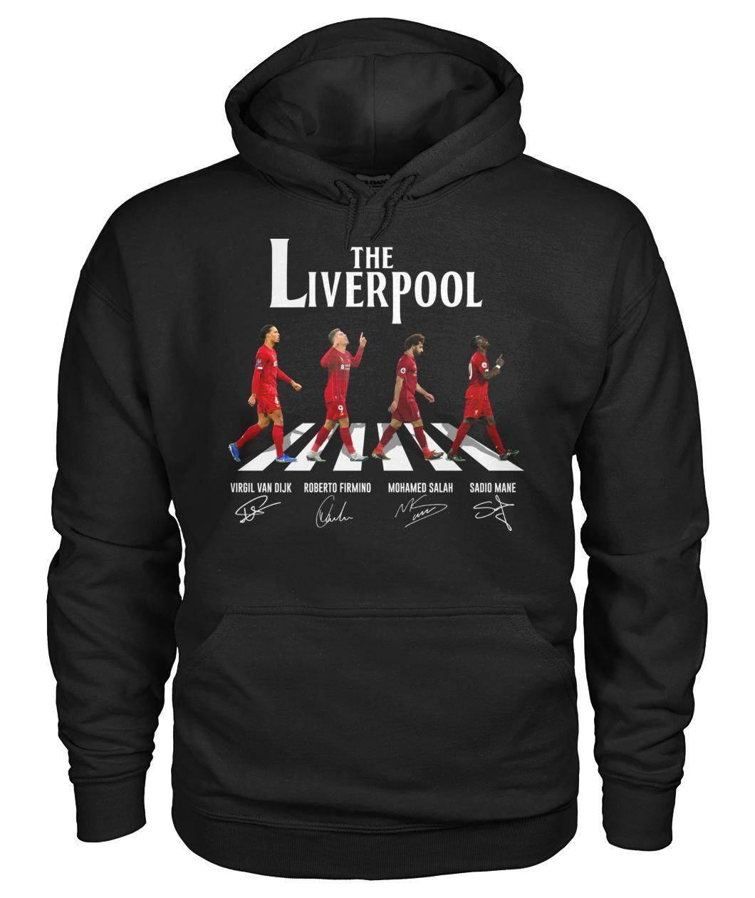 The Liverpool Abbey Road Van Dijk, Firmino, Salah, Mane Signature Shirt Apparel The Liverpool Abbey Road Van Dijk, Firmino, Salah, Mane Signature Shirt Apparel