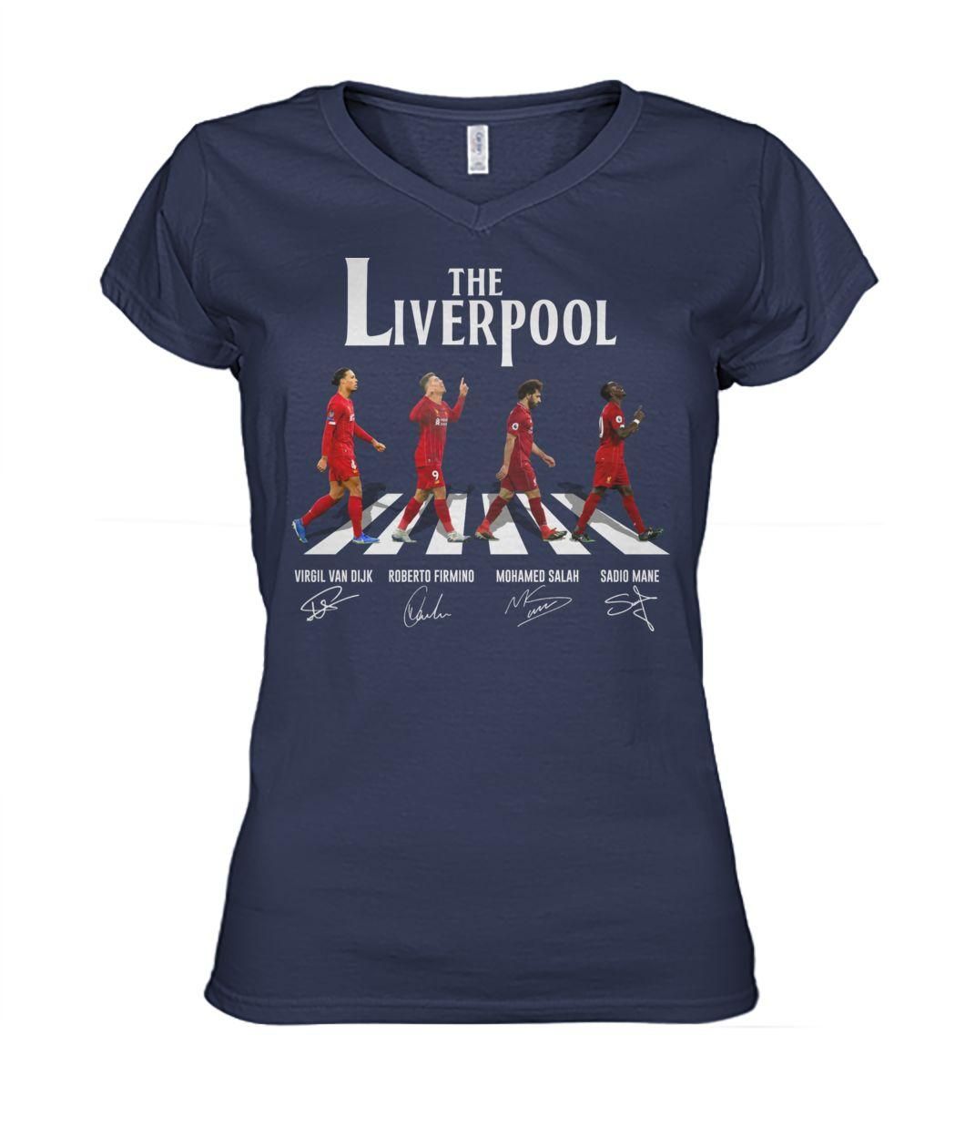 The Liverpool Abbey Road Van Dijk, Firmino, Salah, Mane Signature Shirt Apparel The Liverpool Abbey Road Van Dijk, Firmino, Salah, Mane Signature Shirt Apparel