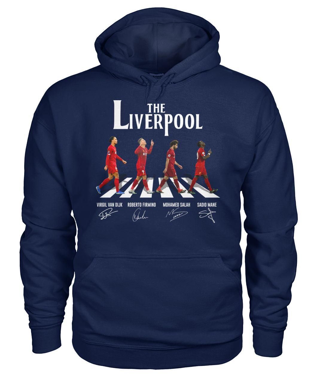 The Liverpool Abbey Road Van Dijk, Firmino, Salah, Mane Signature Shirt Apparel The Liverpool Abbey Road Van Dijk, Firmino, Salah, Mane Signature Shirt Apparel
