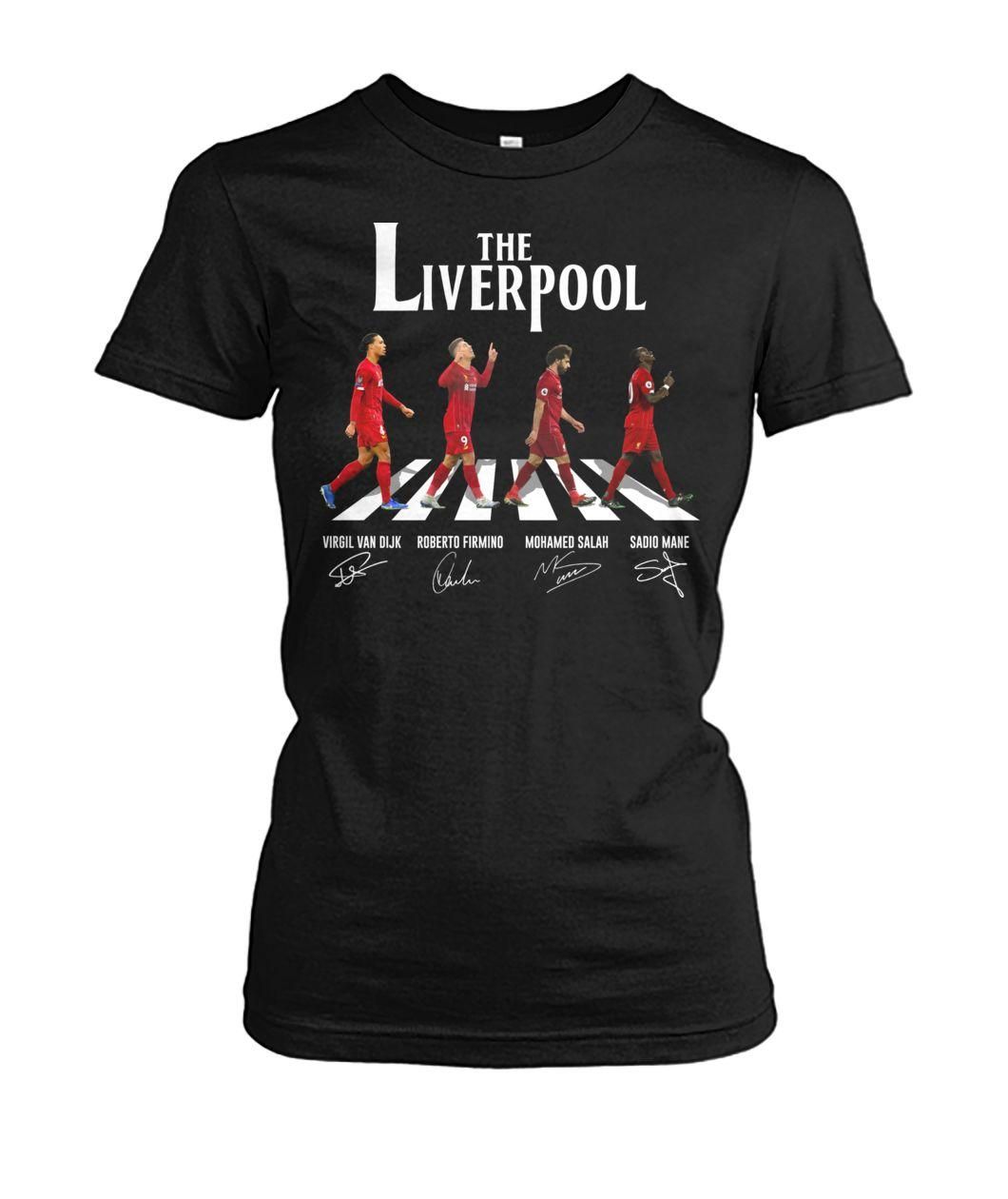 The Liverpool Abbey Road Van Dijk, Firmino, Salah, Mane Signature Shirt Apparel The Liverpool Abbey Road Van Dijk, Firmino, Salah, Mane Signature Shirt Apparel