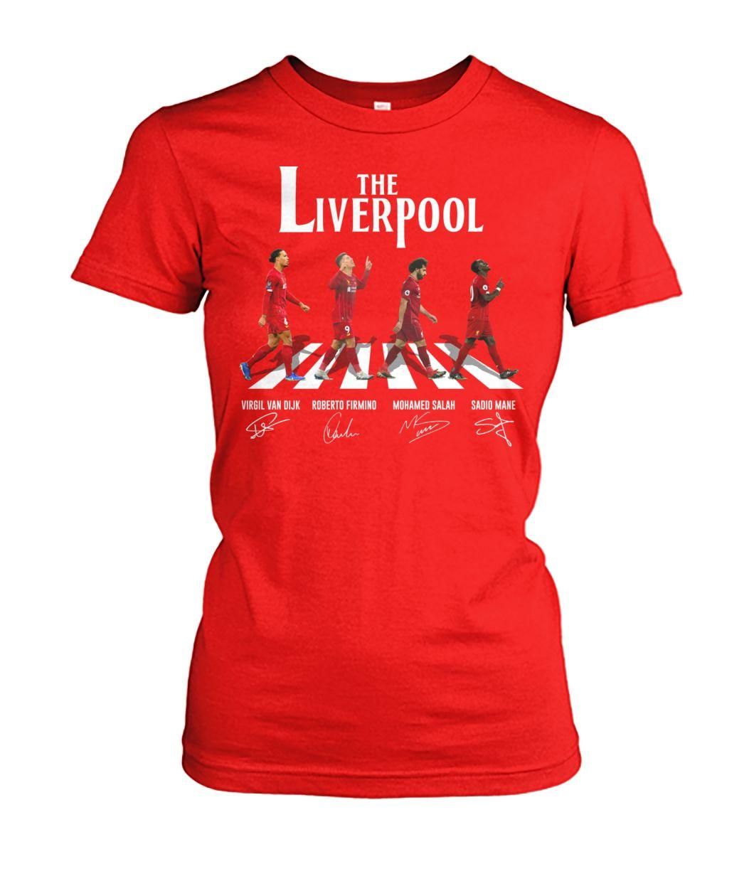 The Liverpool Abbey Road Van Dijk, Firmino, Salah, Mane Signature Shirt Apparel The Liverpool Abbey Road Van Dijk, Firmino, Salah, Mane Signature Shirt Apparel
