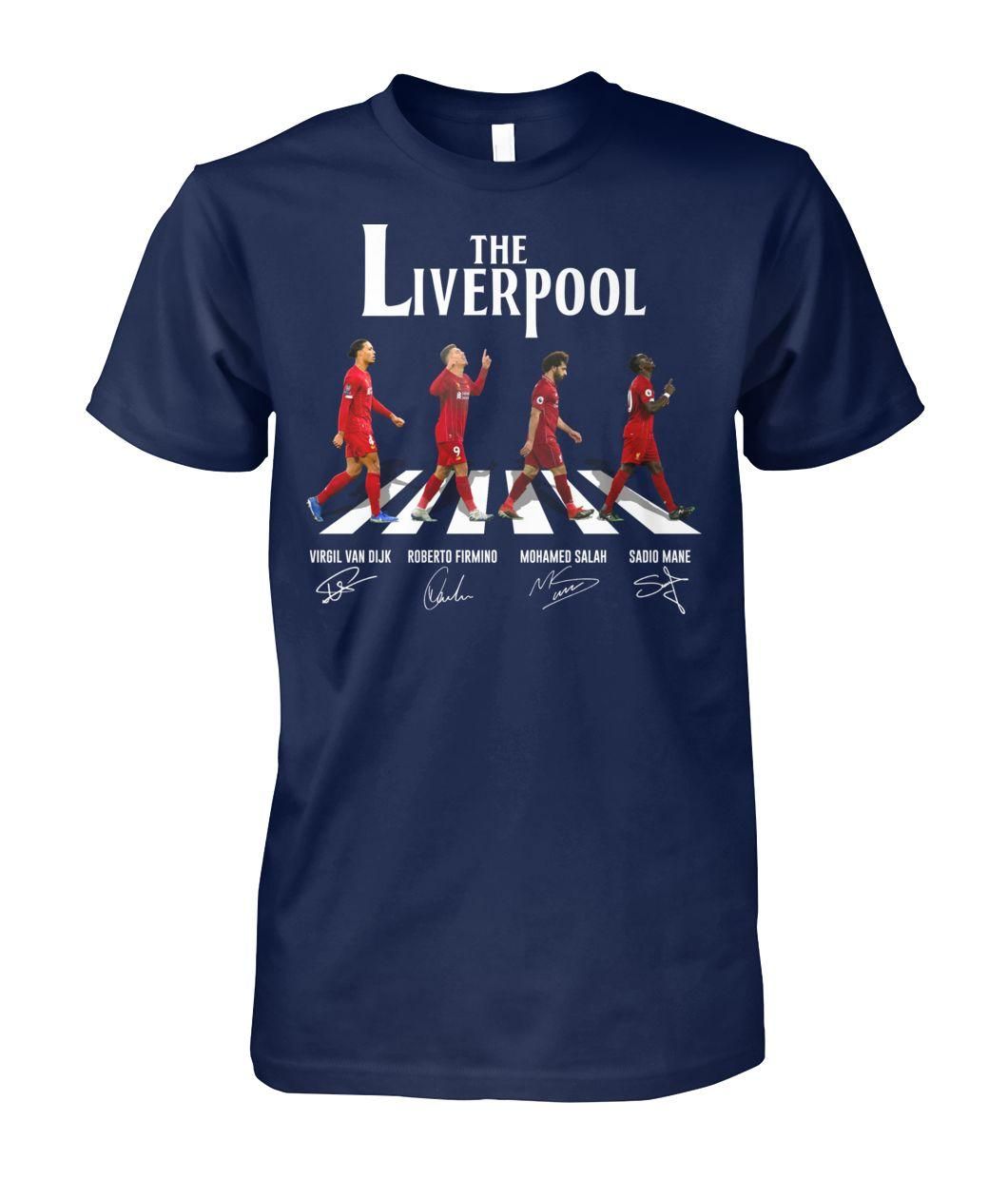 The Liverpool Abbey Road Van Dijk, Firmino, Salah, Mane Signature Shirt Apparel The Liverpool Abbey Road Van Dijk, Firmino, Salah, Mane Signature Shirt Apparel