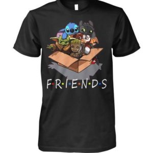 FRIENDS Yoda Groot Stitch Gremlin In A Box Shirt Apparel