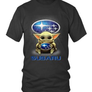 Baby Yoda Hug A Subaru Logo Shirt Apparel