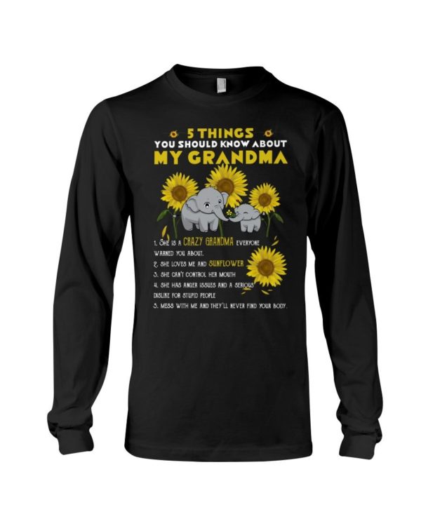 5 Things You Should Know About My Grandma Shirt Apparel