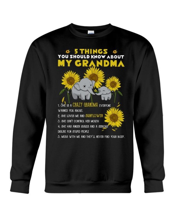 5 Things You Should Know About My Grandma Shirt Apparel