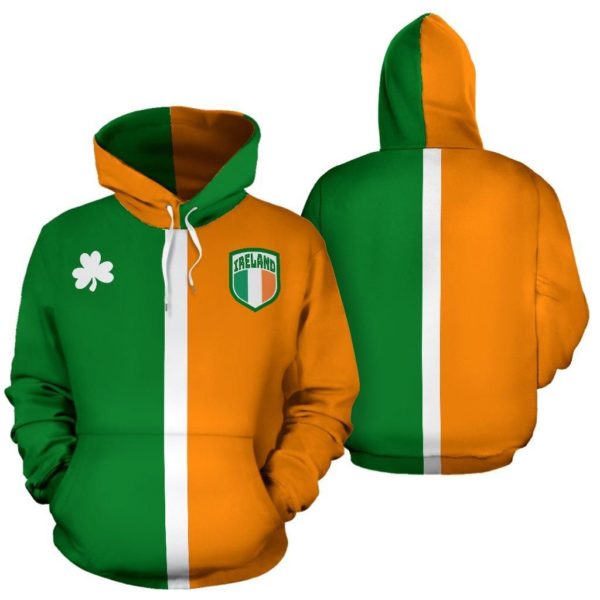 Happy St. Patrick's Day Ireland Flag 3D Hoodie All Over Print Apparel