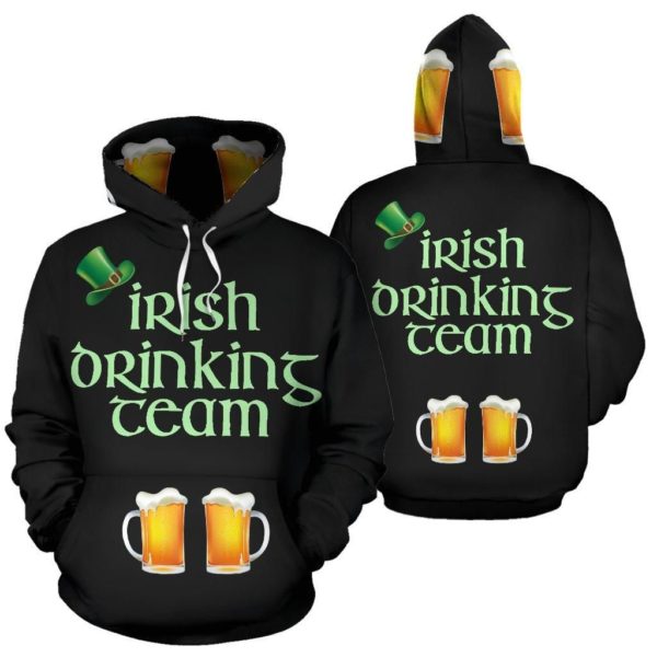 Irish Drinking Team 3D Hoodie Apparel
