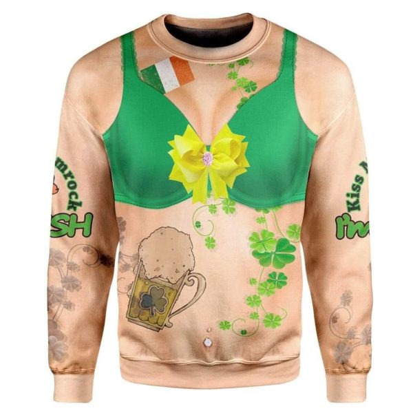 Happy St. Patrick's Day Funny Women Custom 3D Shirt Apparel