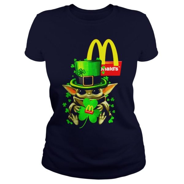 Baby Yoda Mcdonalds Shamrock St Patricks Day Shirt Apparel