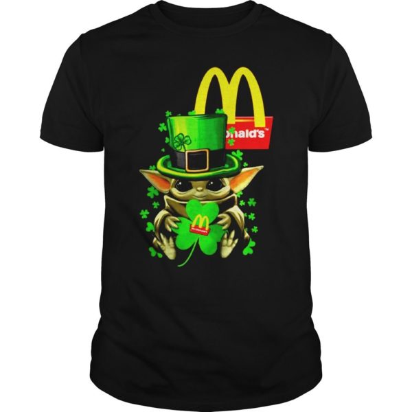 Baby Yoda Mcdonalds Shamrock St Patricks Day Shirt Apparel