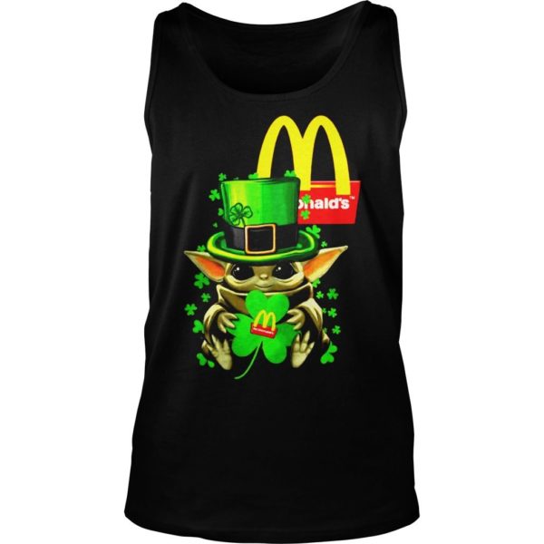 Baby Yoda Mcdonalds Shamrock St Patricks Day Shirt Apparel