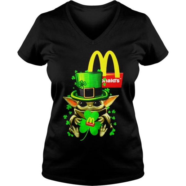 Baby Yoda Mcdonalds Shamrock St Patricks Day Shirt Apparel