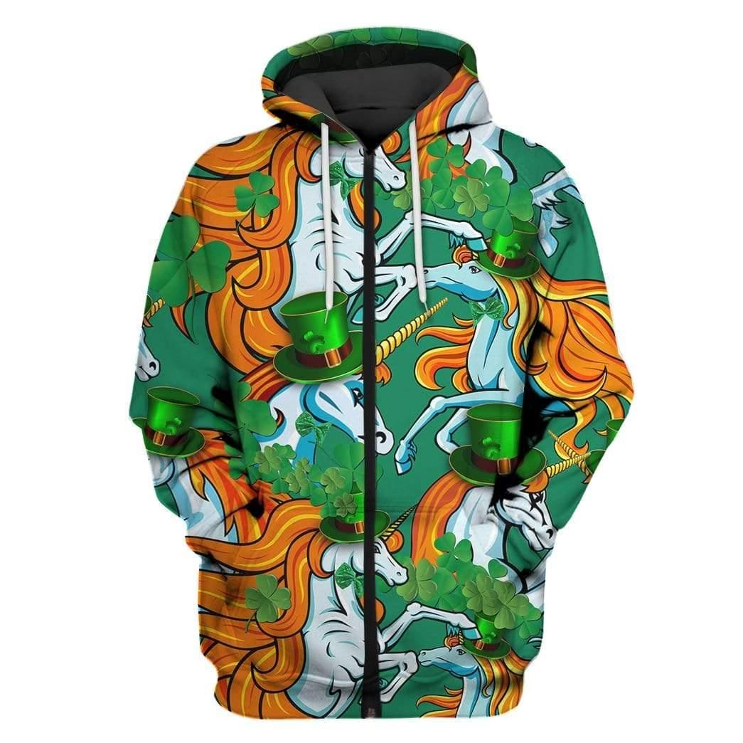 Unicorn On St. Patrick's Day 3D All Over Print Shirt Apparel Unicorn On St. Patrick's Day 3D All Over Print Shirt Apparel