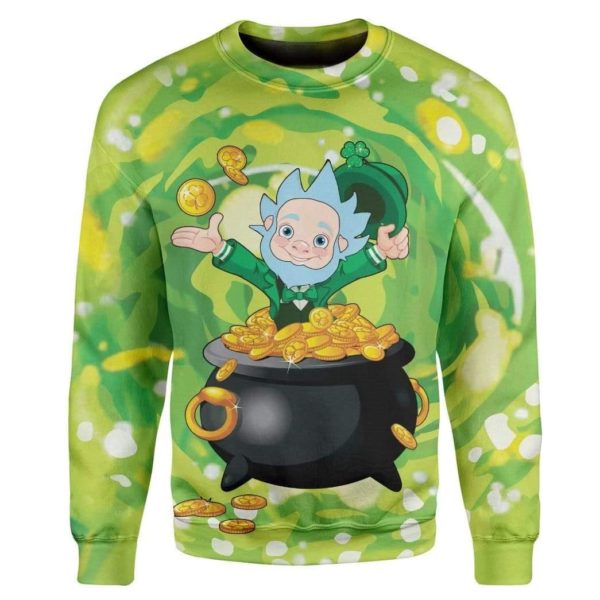 Rick Sanchez in A Leprechaun Custom 3D Shirt Apparel