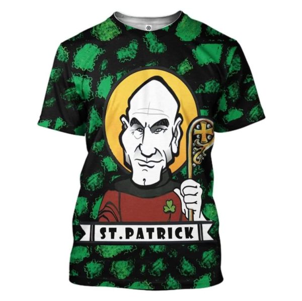 Irish with Picard Captain 3D Shirt Apparel