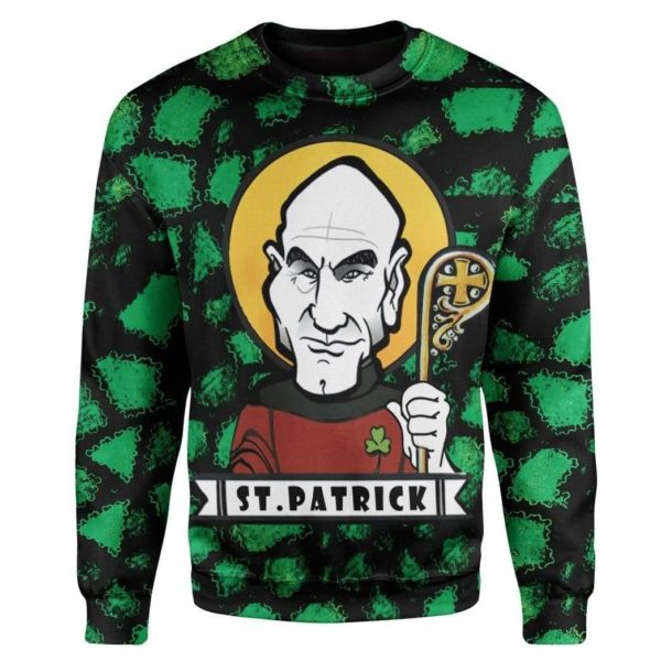 Irish with Picard Captain 3D Shirt Apparel