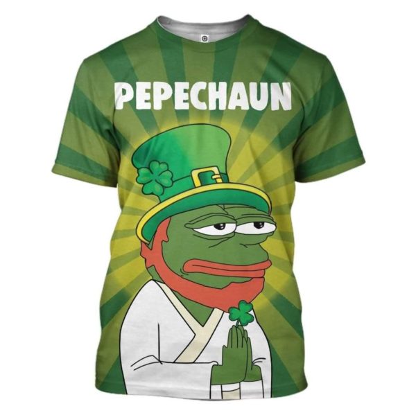 Pepechaun St Patrick's Day 3D All Over Print Shirt Apparel
