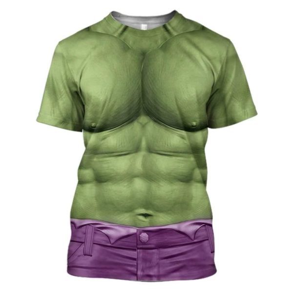 Hulk Cosplay Incredible 3D All Over Print Shirt Apparel