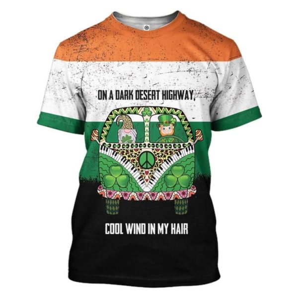 Irish On A Dark Desert Highway Cool Win In My Hair 3D All Over Print Shirt Apparel