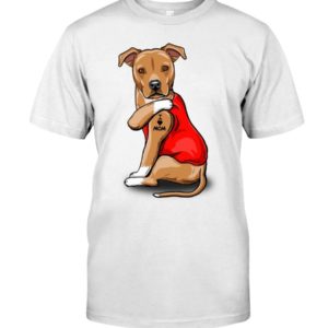 Staffordshire Terrier Dog I Love Mom Shirt Apparel