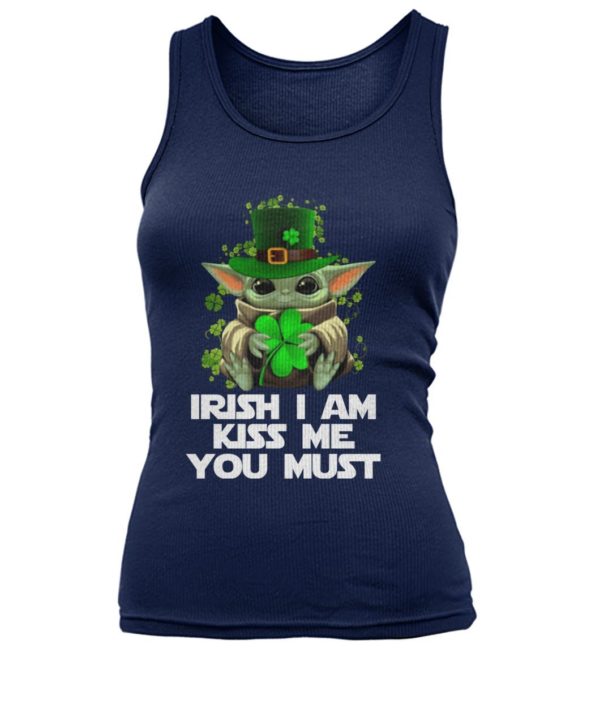 Baby Yoda Hug Irish Leaf Irish I Am Kiss Me You Must Happy Patrick's Day Shirt Apparel