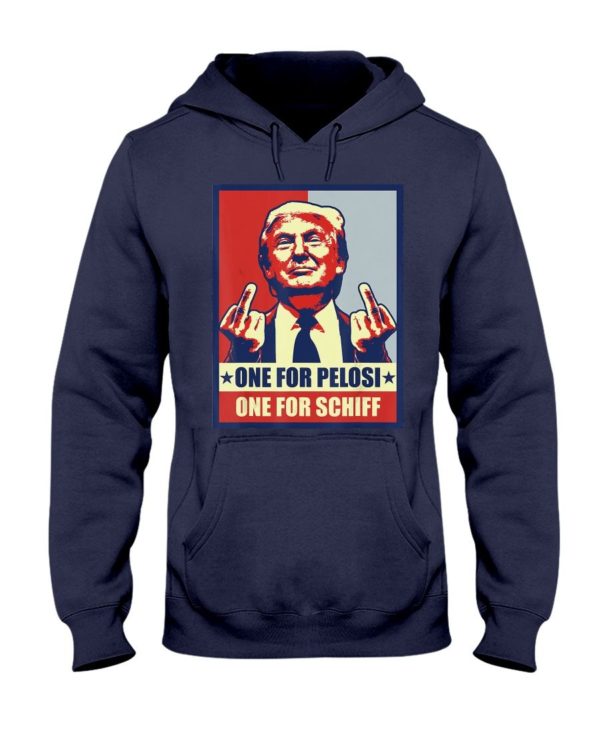 Donald Trump One For Pelosi One For Schiff Shirt Apparel