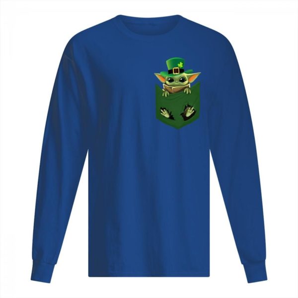 Patrick's Day with Baby Yoda In A Mini Poket Shirt Apparel