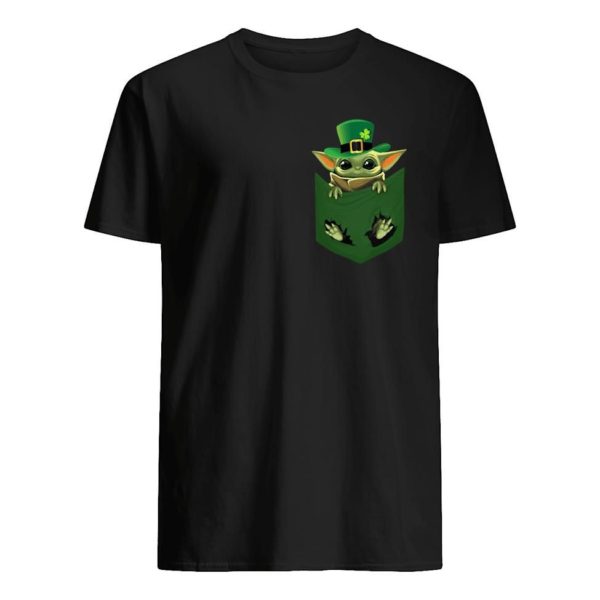 Patrick's Day with Baby Yoda In A Mini Poket Shirt Apparel