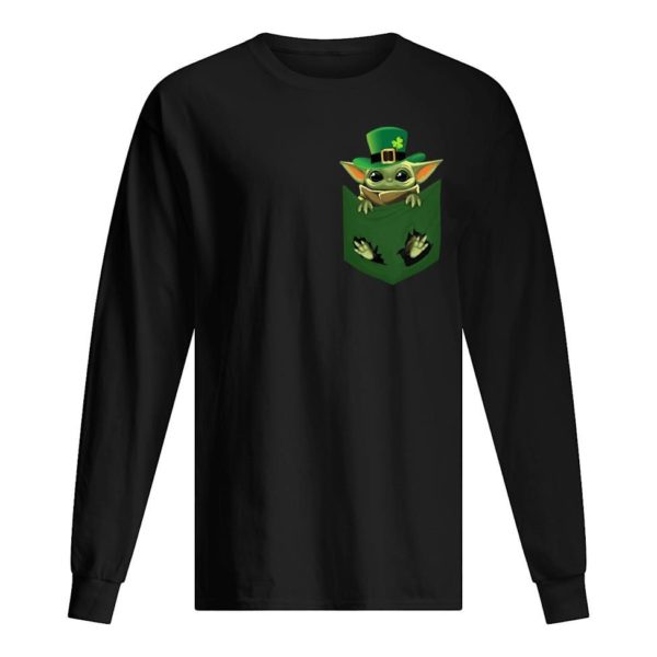 Patrick's Day with Baby Yoda In A Mini Poket Shirt Apparel