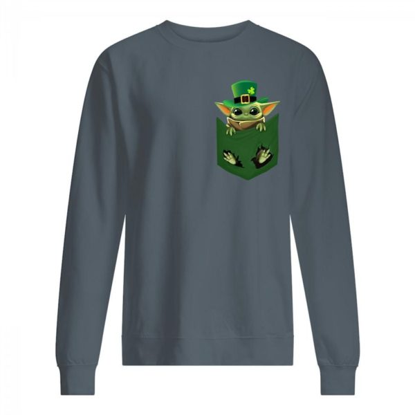 Patrick's Day with Baby Yoda In A Mini Poket Shirt Apparel