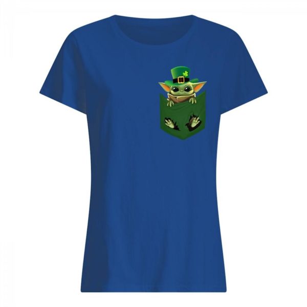 Patrick's Day with Baby Yoda In A Mini Poket Shirt Apparel