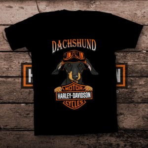 Dachshund Motor Harley Davidson Cycles Shirt Apparel