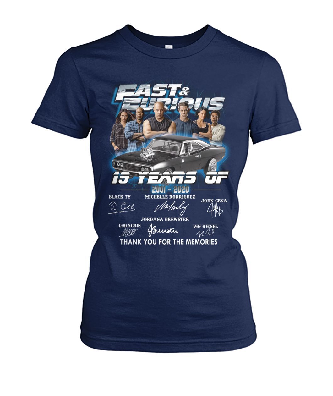 Fast and Furious 19 Year 2001 2020 Signatures Thank You For The Memories Shirt Apparel Fast and Furious 19 Year 2001 2020 Signatures Thank You For The Memories Shirt Apparel