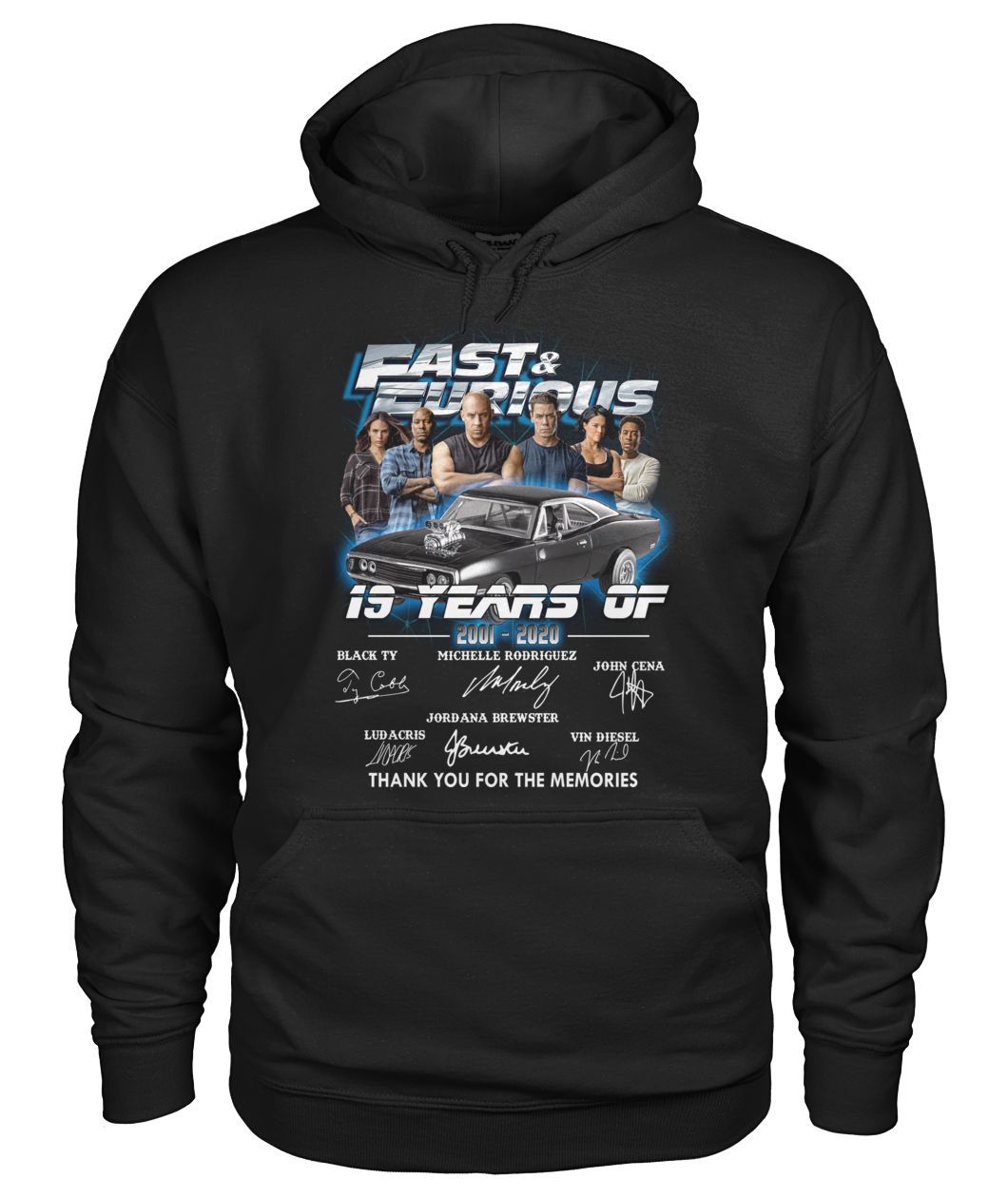 Fast and Furious 19 Year 2001 2020 Signatures Thank You For The Memories Shirt Apparel Fast and Furious 19 Year 2001 2020 Signatures Thank You For The Memories Shirt Apparel