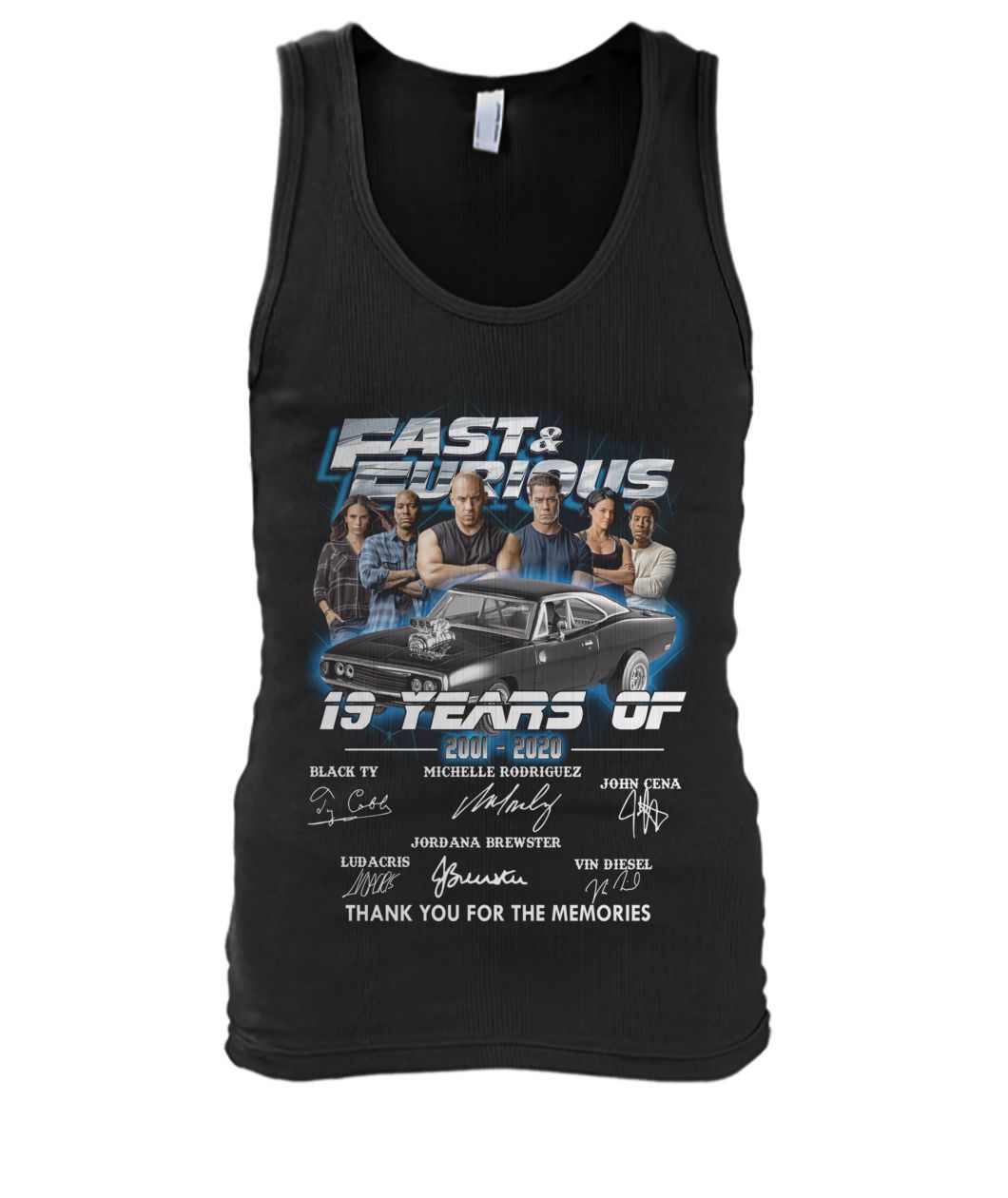 Fast and Furious 19 Year 2001 2020 Signatures Thank You For The Memories Shirt Apparel Fast and Furious 19 Year 2001 2020 Signatures Thank You For The Memories Shirt Apparel