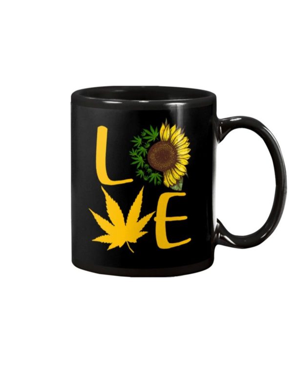 Love Cannabis Sunflower Mug Apparel