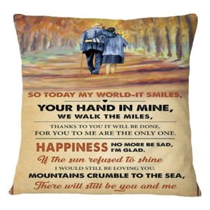 Mattata Decor Gift Thank You Song Lyrics Square Pillowcase Apparel