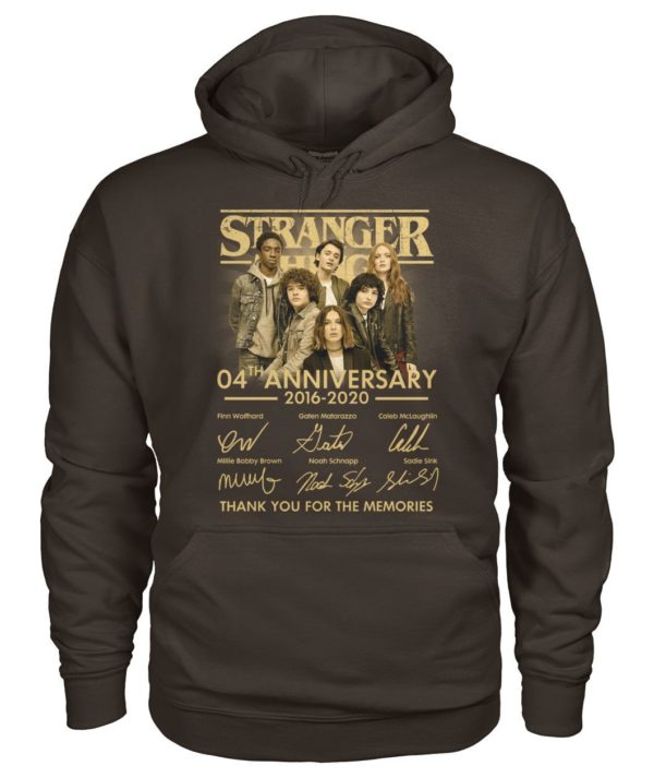 Stranger Things 4th Anniversary 2016 2020 Thank You For The Memories Shirt Apparel