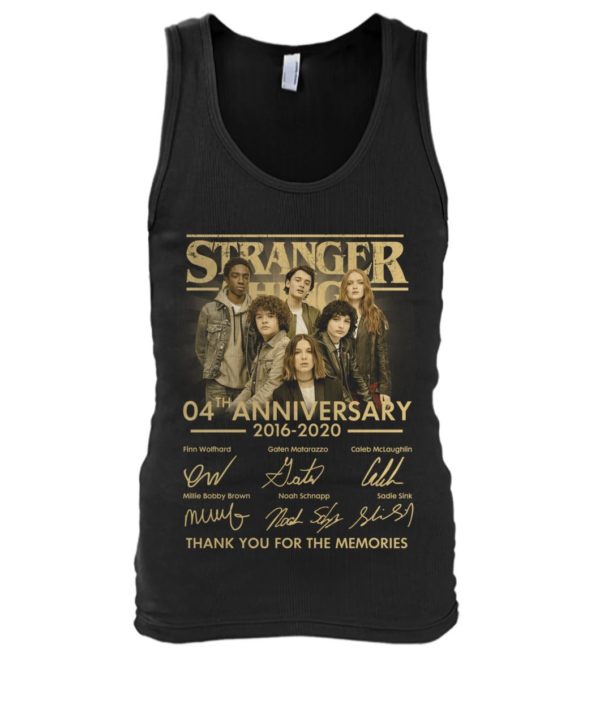 Stranger Things 4th Anniversary 2016 2020 Thank You For The Memories Shirt Apparel