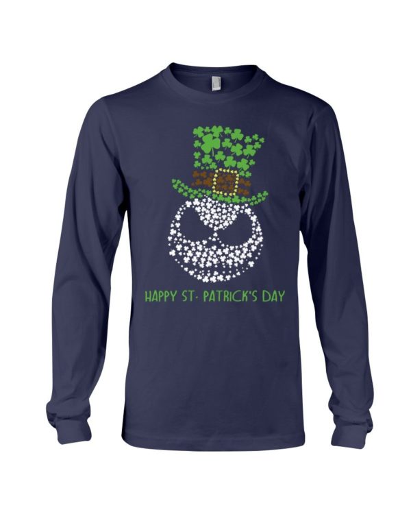 Happy St.Patrick's Day Jack Skellington Irish Leaf Shirt Apparel