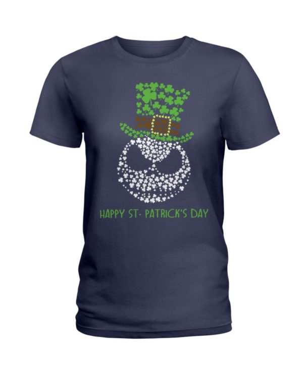 Happy St.Patrick's Day Jack Skellington Irish Leaf Shirt Apparel