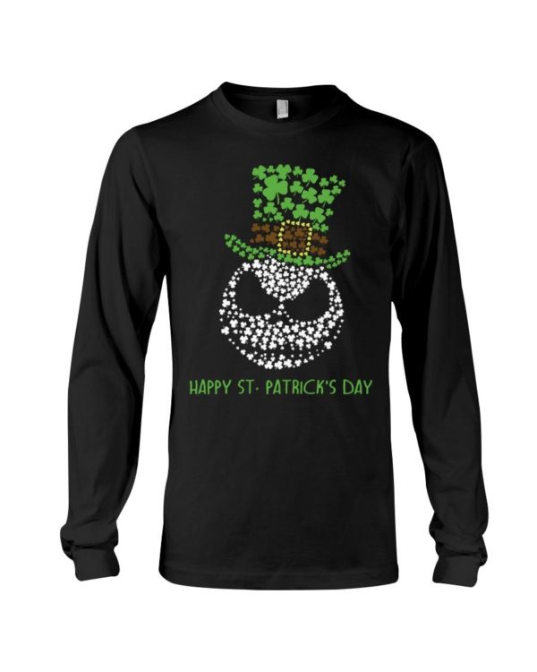 Happy St.Patrick's Day Jack Skellington Irish Leaf Shirt Apparel