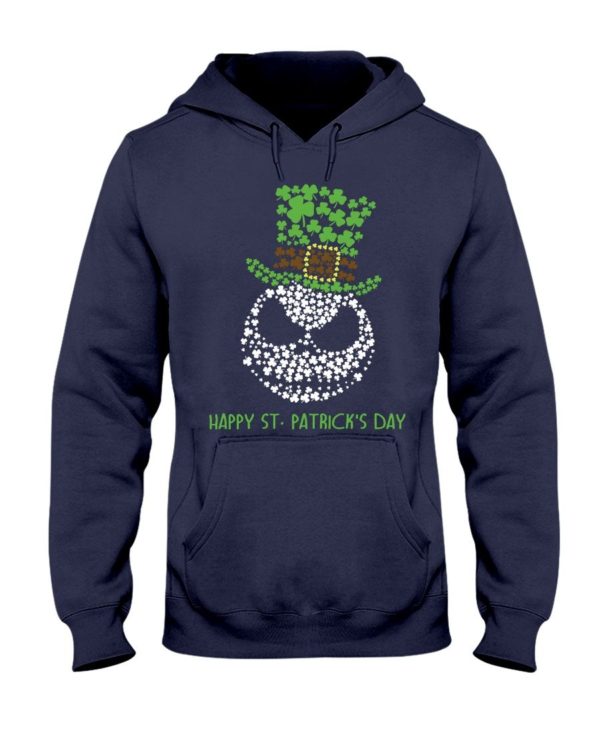 Happy St.Patrick's Day Jack Skellington Irish Leaf Shirt Apparel