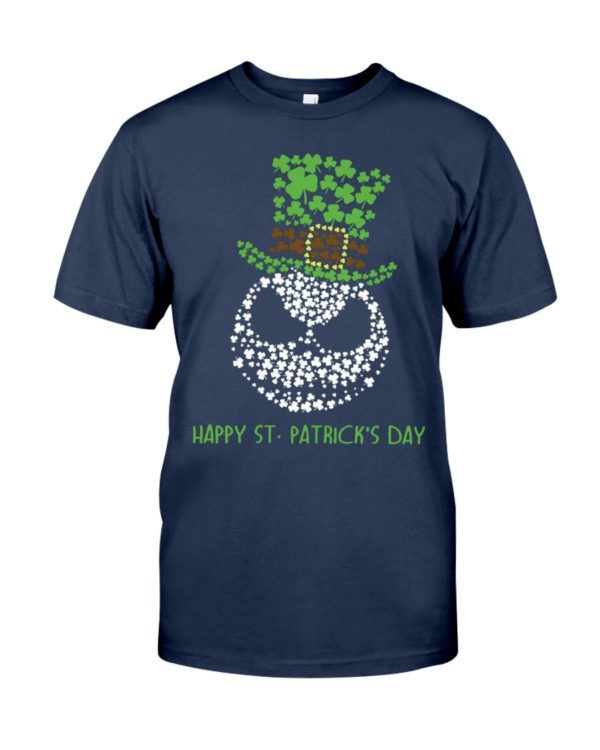 Happy St.Patrick's Day Jack Skellington Irish Leaf Shirt Apparel