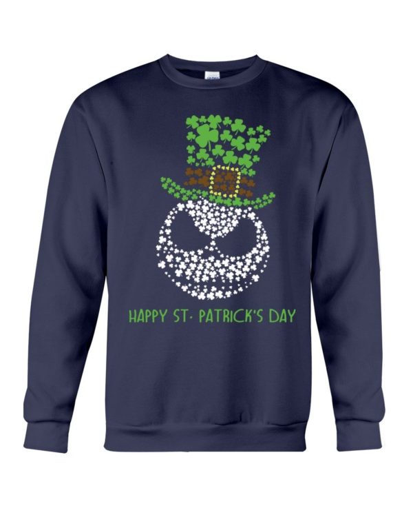 Happy St.Patrick's Day Jack Skellington Irish Leaf Shirt Apparel