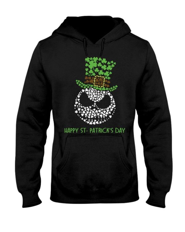 Happy St.Patrick's Day Jack Skellington Irish Leaf Shirt Apparel