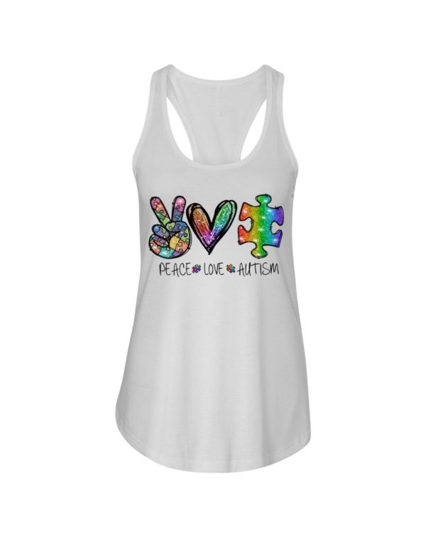 Peace Love Autism Shirt Apparel